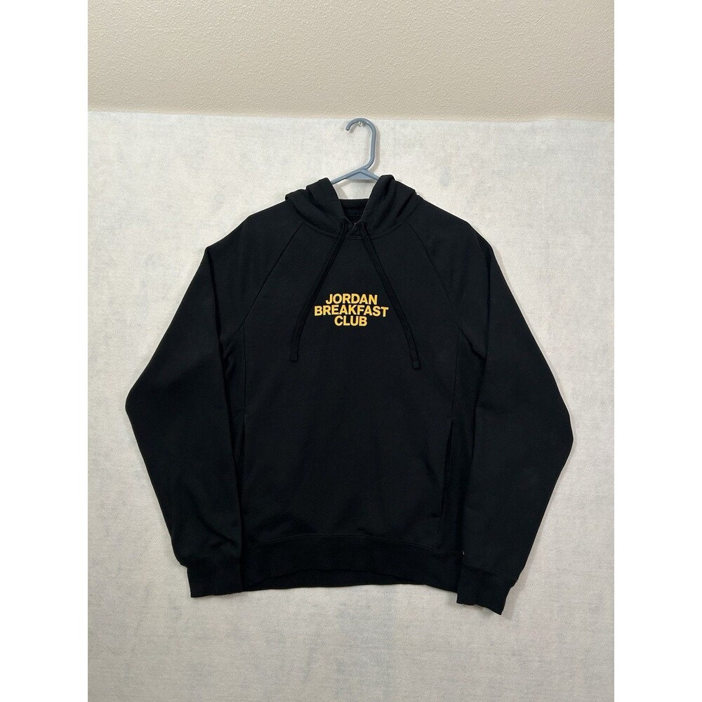 Nike Air Jordan Small S Breakfast Club Hoodie Mens Black Dri-FIT Pullover Black